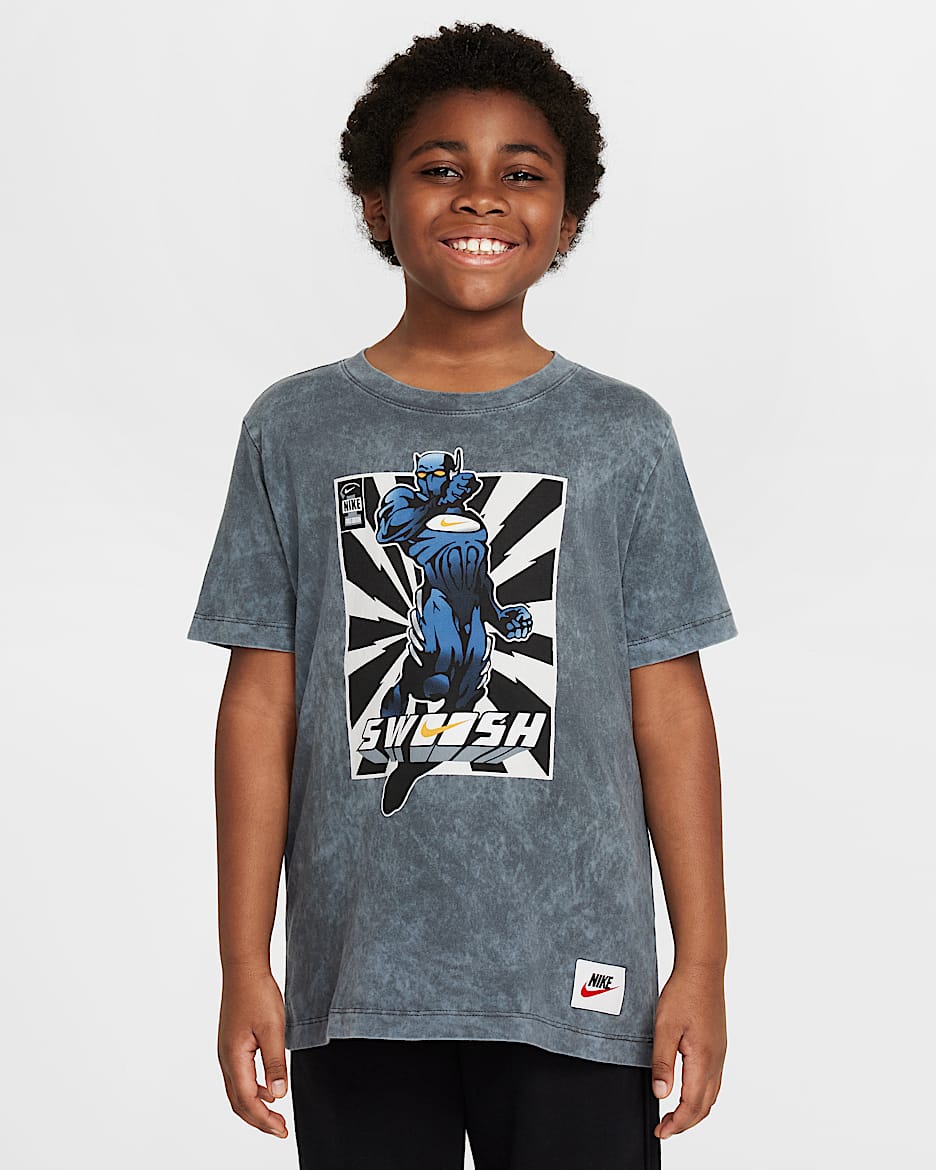 Nike Sportswear 大童T恤 - 煤黑
