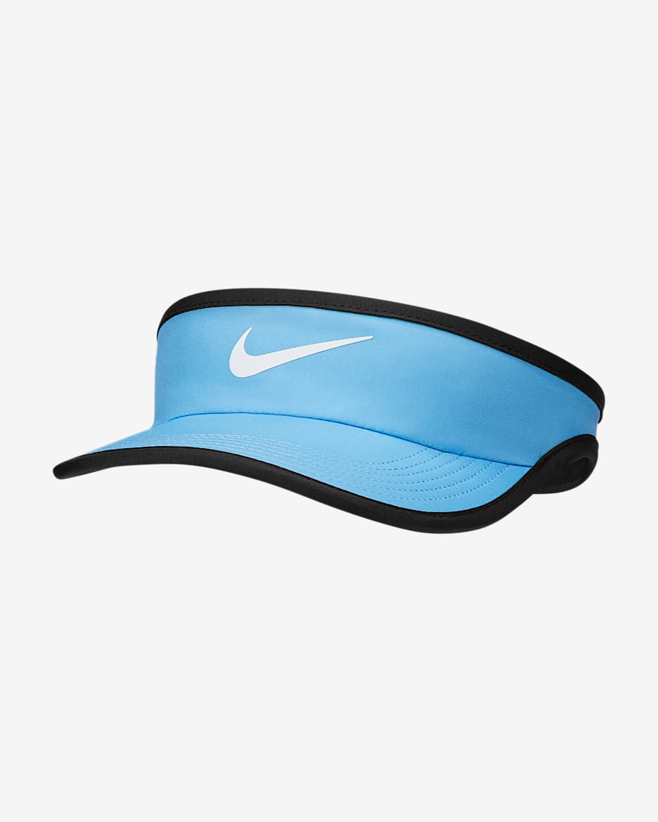Nike Featherlight 大童速干遮阳帽 - 大学蓝/黑/白色