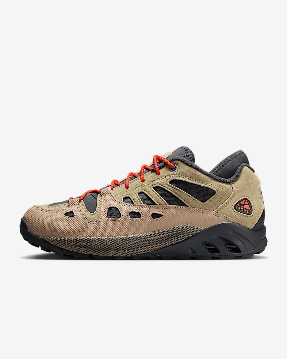 Nike ACG Air Exploraid 男子户外复古运动鞋 - 橄榄绿/麻黄/煤黑/太空粘土黄