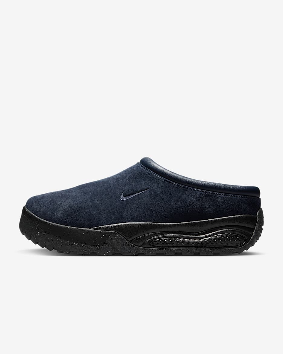 Nike ACG Rufus 男子翻毛皮运动鞋 - 暗蓝黑/黑/黑曜石色
