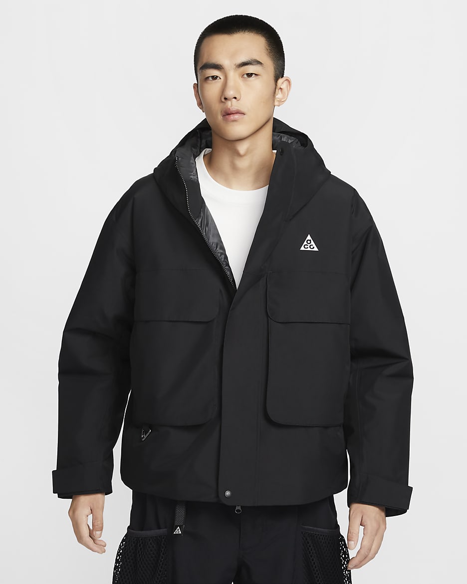 Nike ACG PrimaLoft® "Skull Peak" Storm-FIT 男子防风拒水棉服夹克 - 黑/煤黑/黑/山峰白