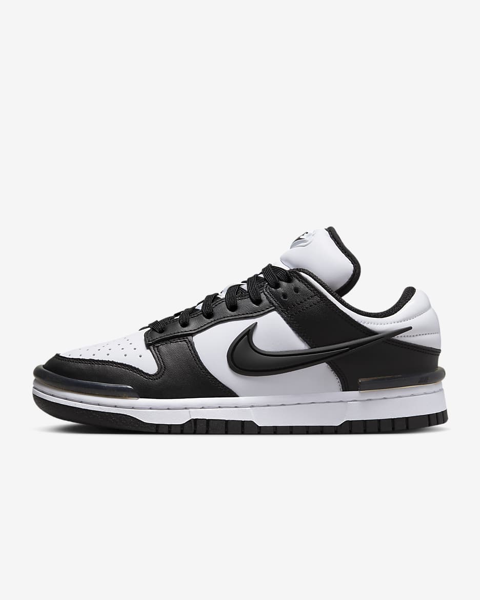 Nike Dunk Low Twist 女子运动鞋板鞋 - 黑/黑/白色