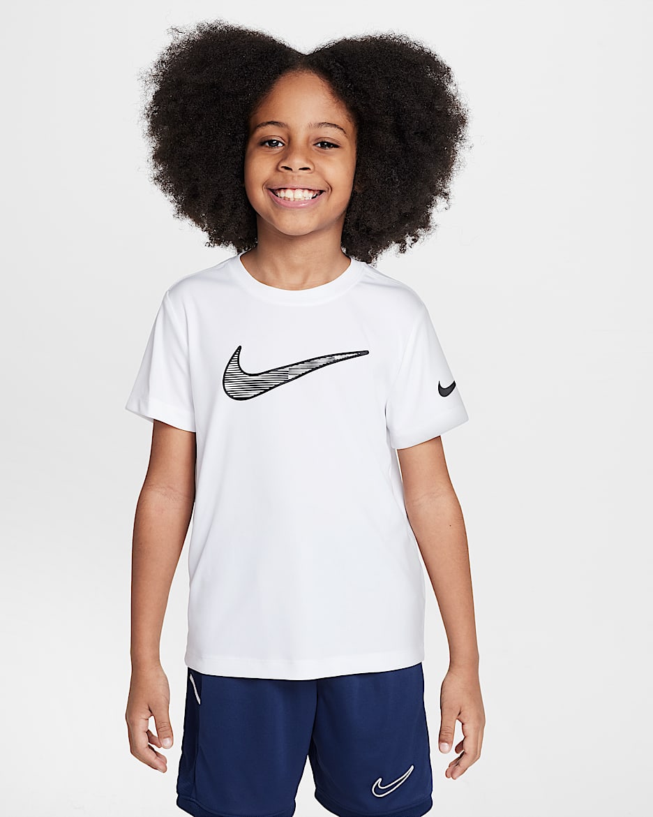 Nike Dri-FIT Trophy 幼童速干T恤 - 白色