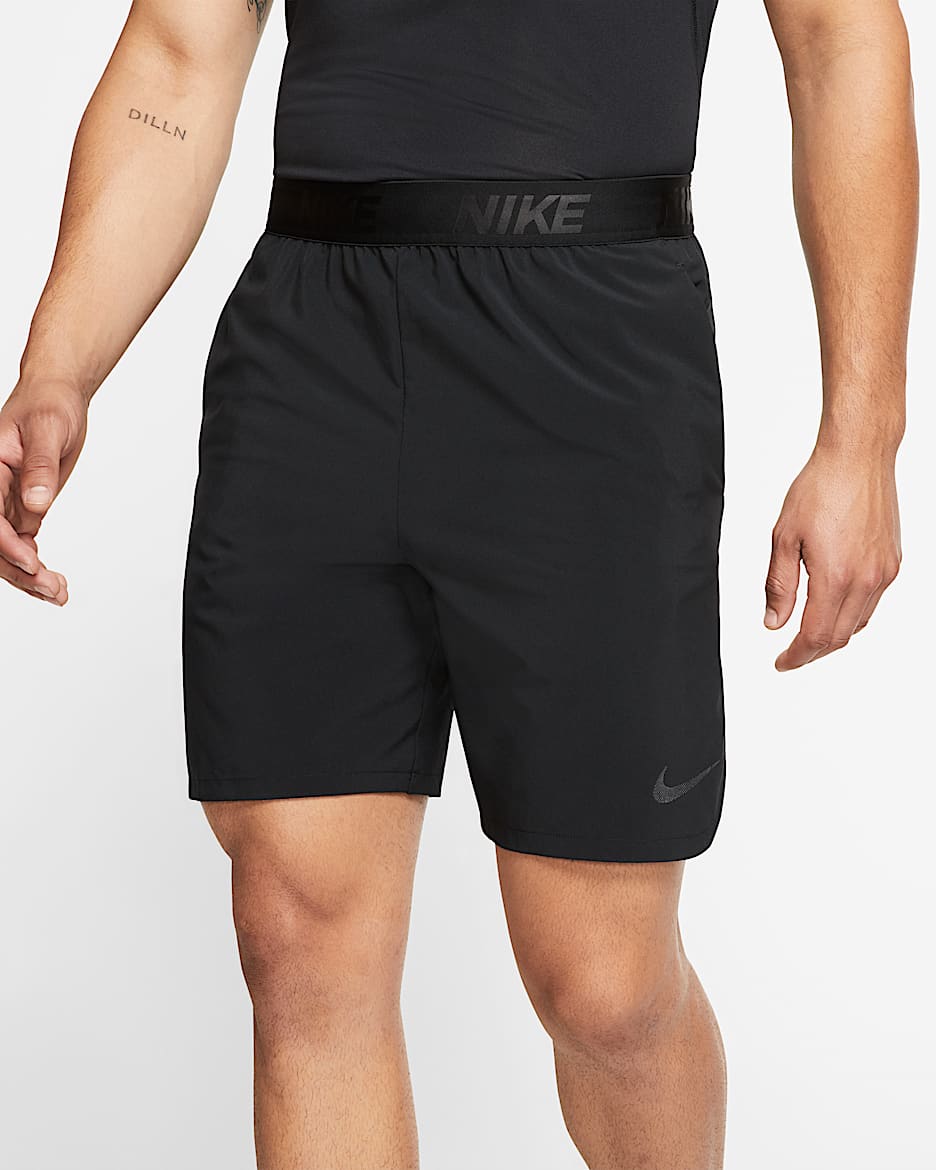 Nike 8" 男子训练短裤 - 黑/金属赭