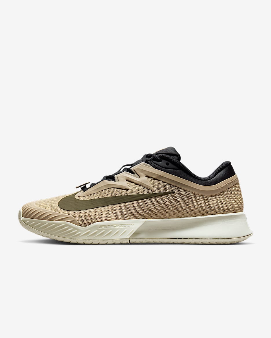 Nike Vapor Pro 3 Heritage 男子硬地球场网球鞋 - 沙漠卡其/海玻璃色/中橄榄绿
