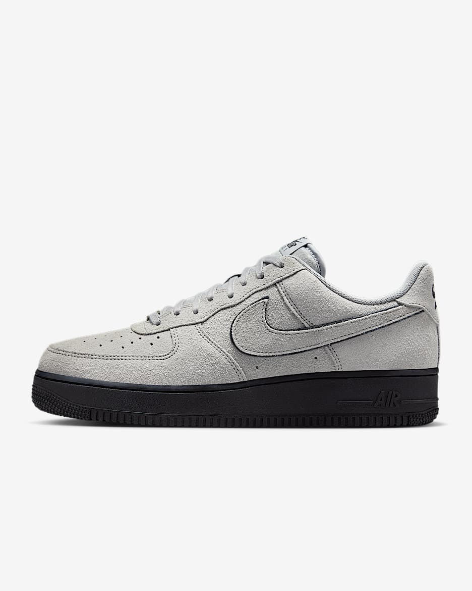 Nike Air Force 1 '07 LV8 男子空军一号运动鞋 - 浅烟灰/黑/浅烟灰