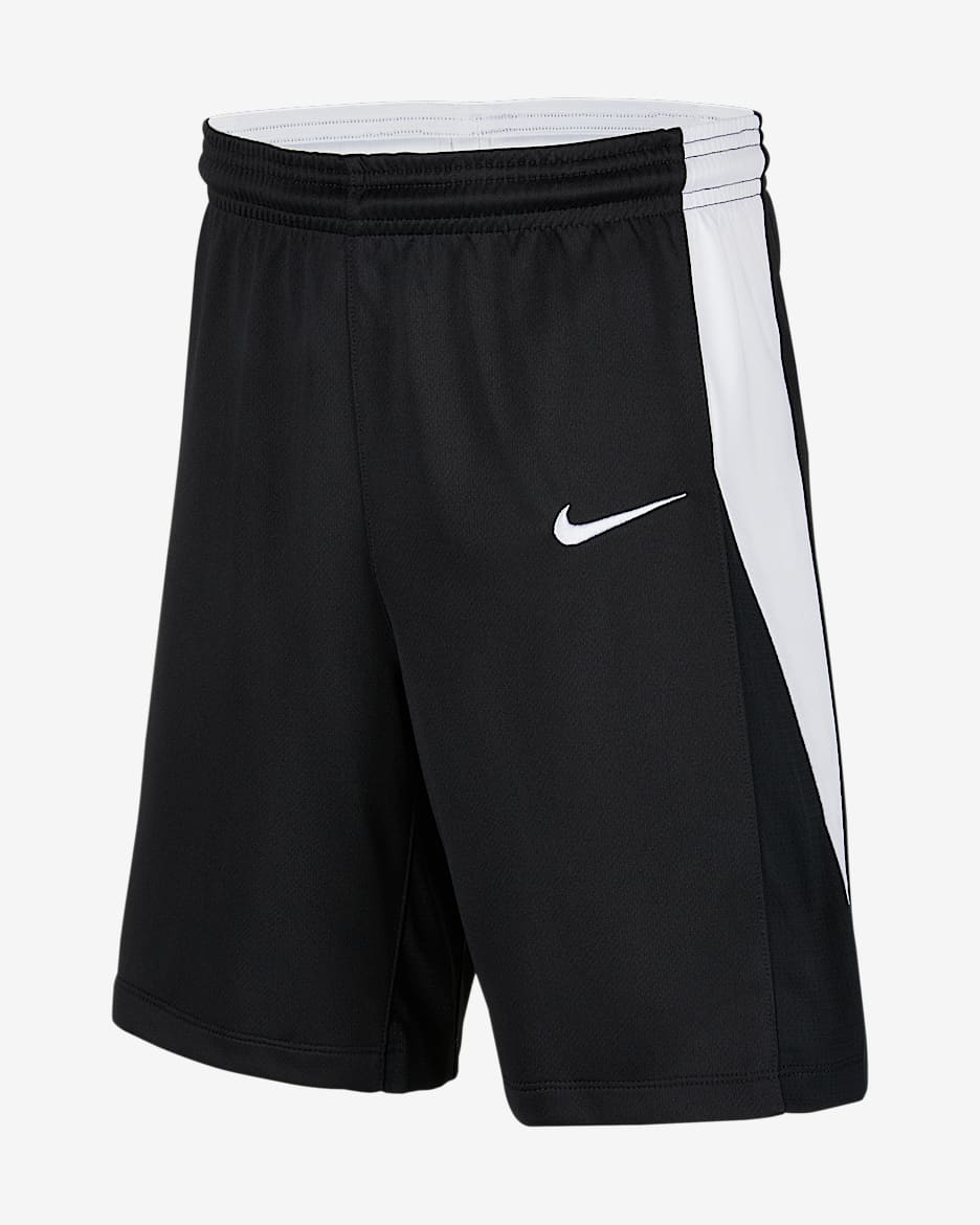 Nike 大童篮球短裤 - 黑/白色/白色