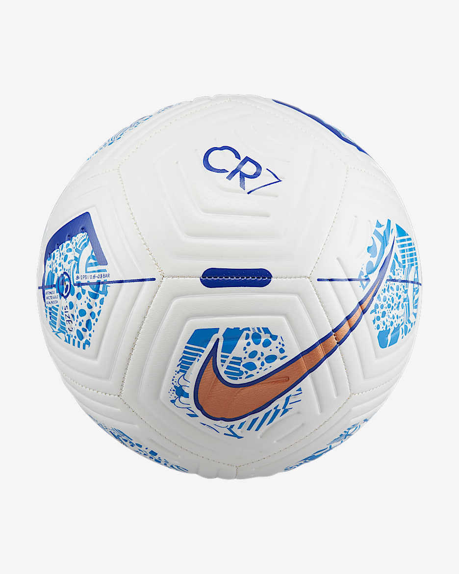 Nike Strike CR7 耐克C罗系列足球 - 白色/金属铜/和谐蓝