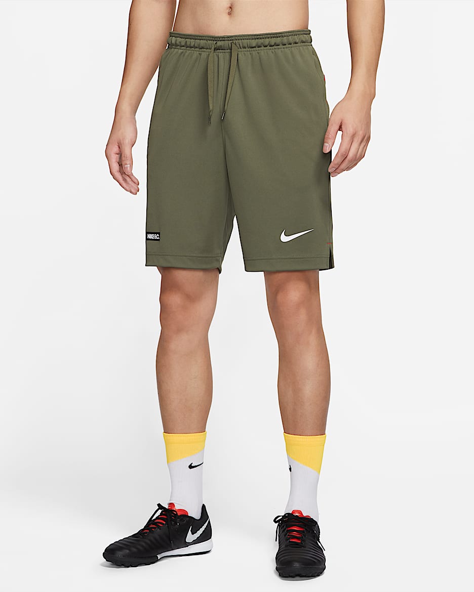 Nike Dri-FIT F.C. Libero 男子足球短裤 - 中橄榄绿/哈瓦那红/白色