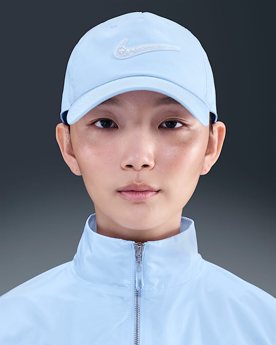 Nike Women's Artist Collection 耐克女性艺术家系列李宛妲Vanda同款软顶运动帽 - 紫蓝/山峰白