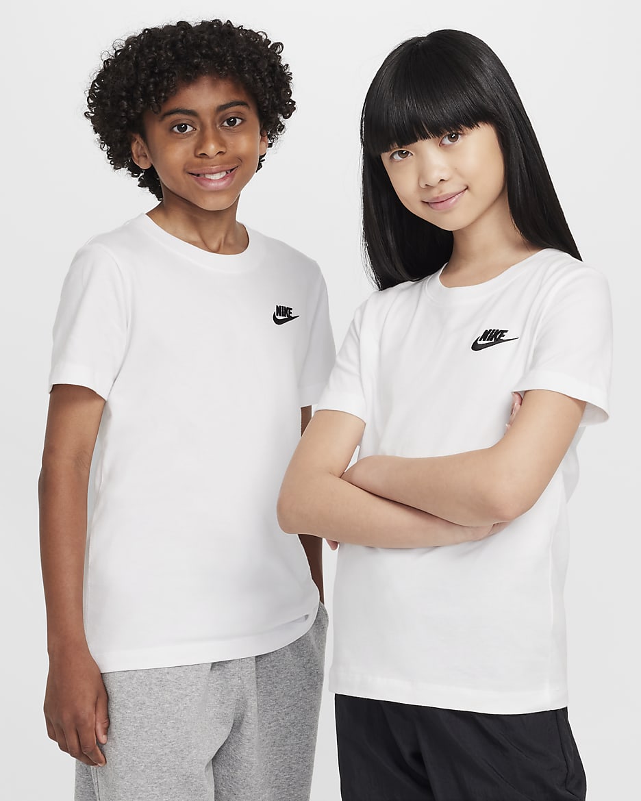 Nike Sportswear 大童T恤 - 白色