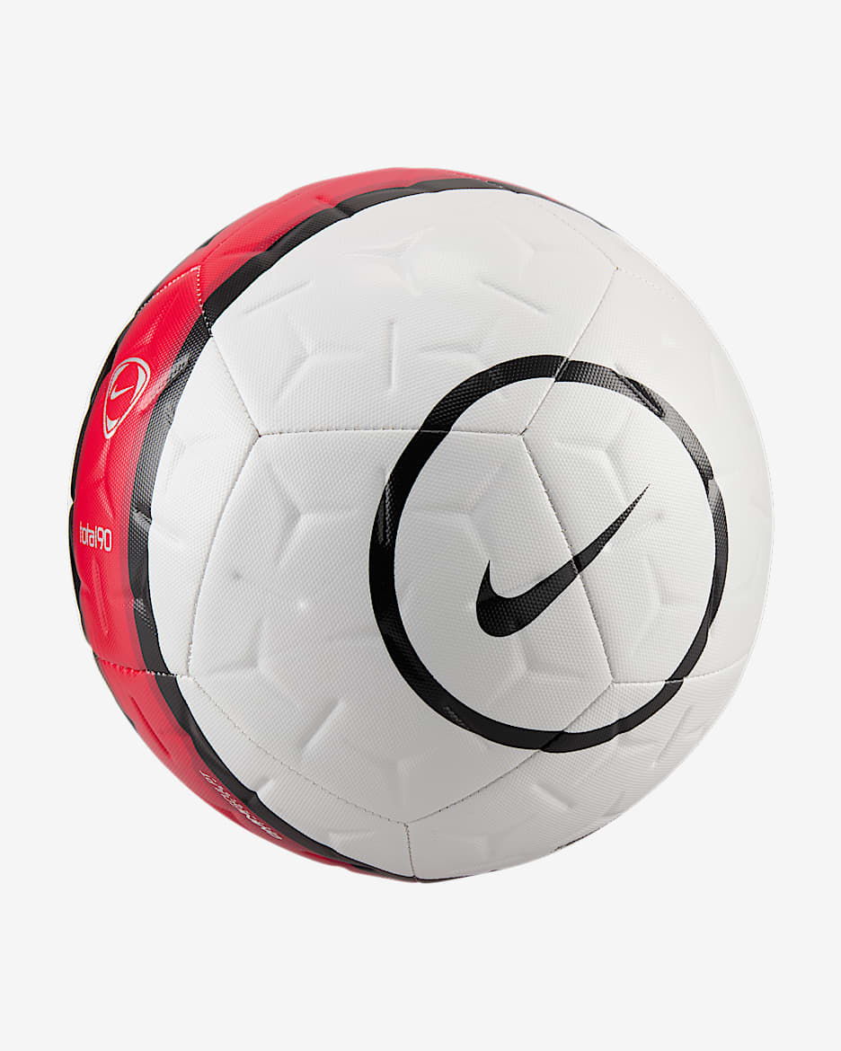 Nike Academy Total 90 足球 - 白色/黑/红色/黑