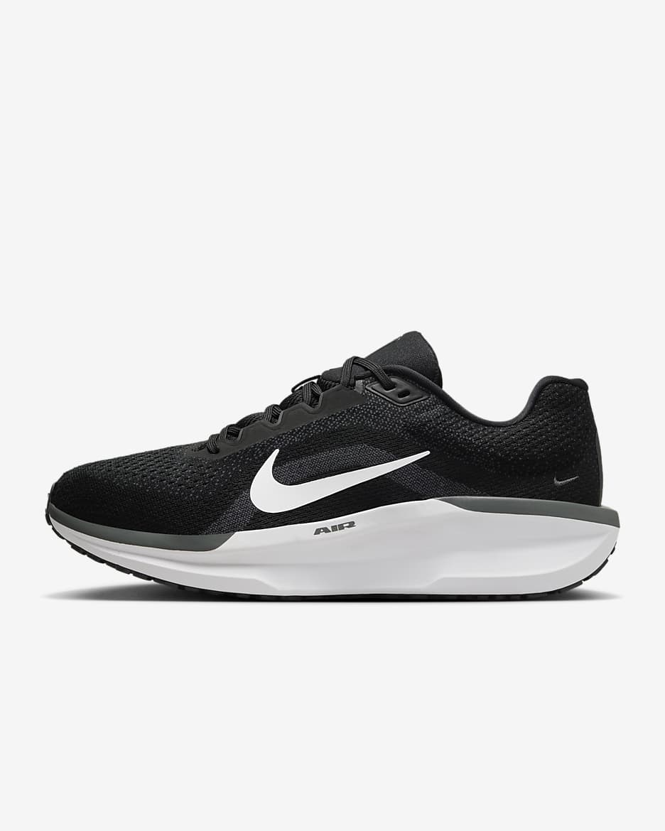 Nike Winflo 11 男子透气公路跑步鞋 - 黑/煤黑/冷灰/白色