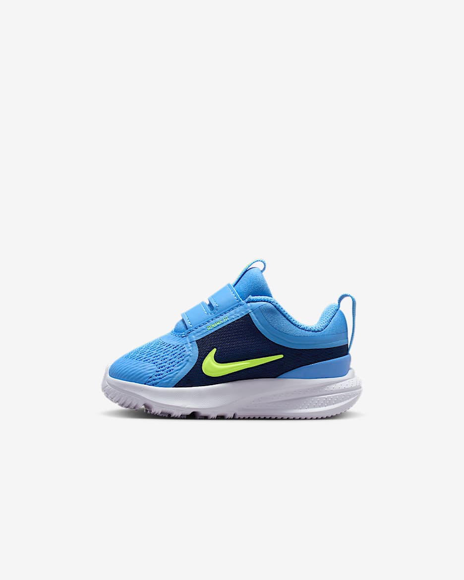 Nike Star Runner 5 摘星号婴童运动鞋 - 大学蓝/空间蓝/足球灰/荧光黄