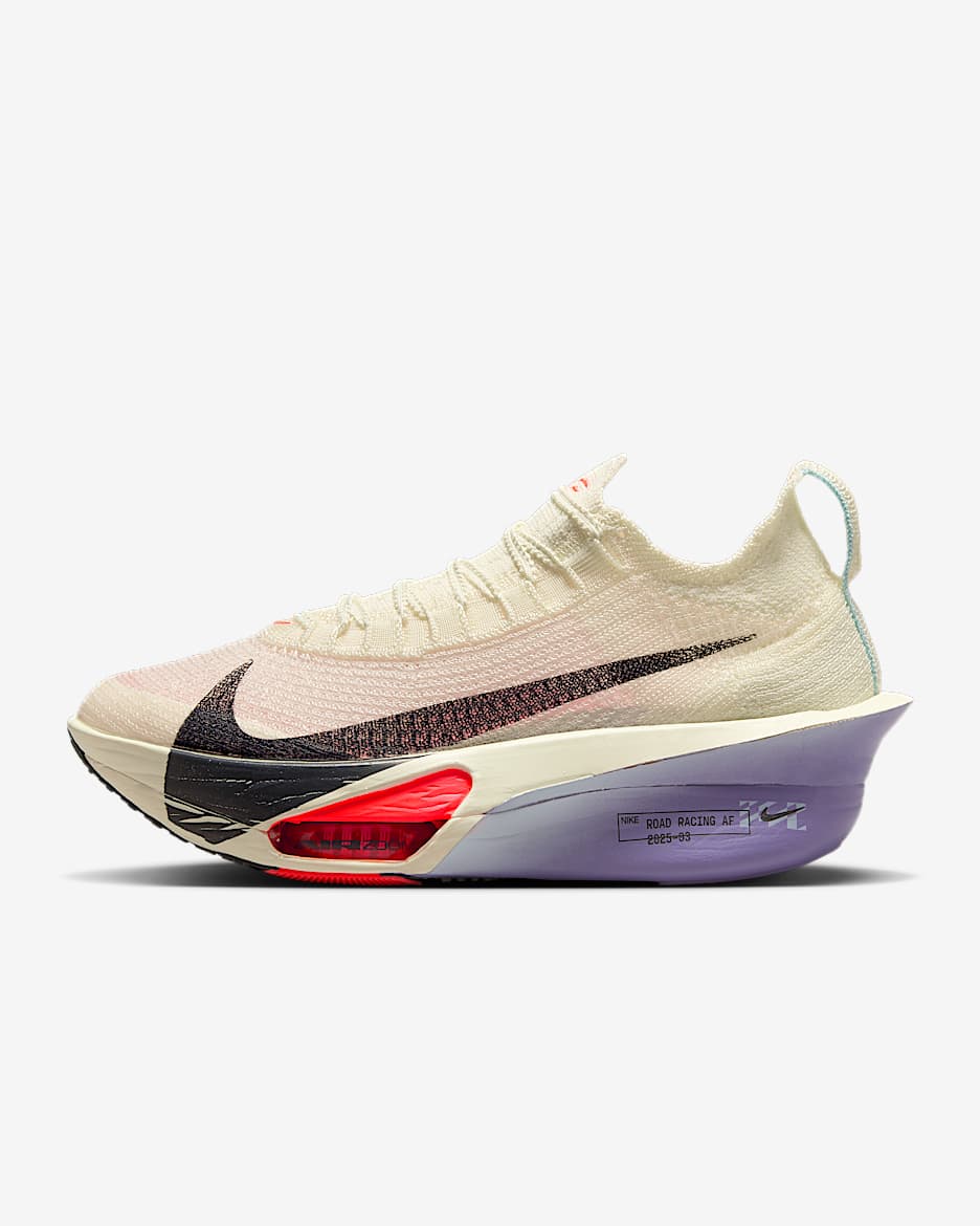 Nike Alphafly 3 张德顺同款女子公路竞速跑步鞋 - 椰奶色/暗紫/冰川蓝/灰黑