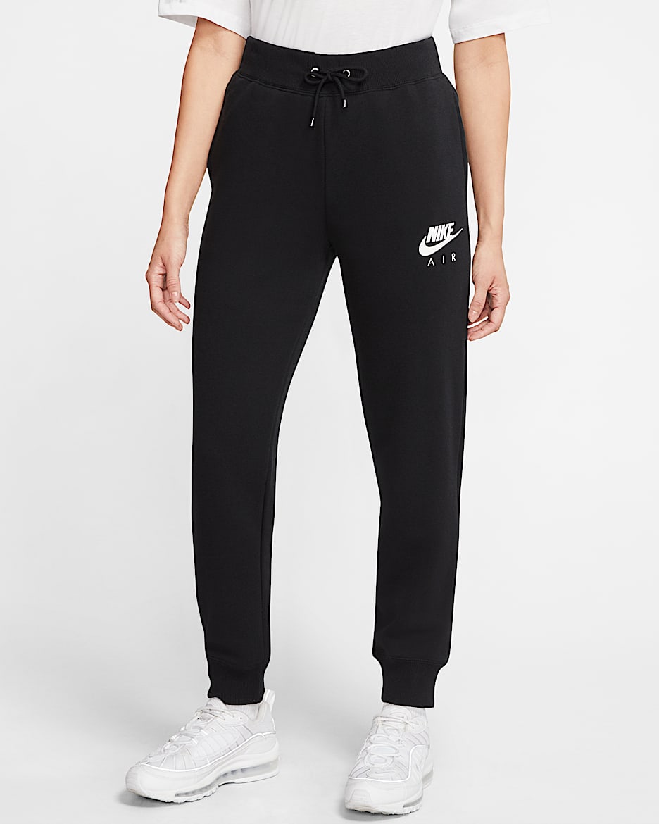 Nike Air 女子针织长裤 - 黑/冰银