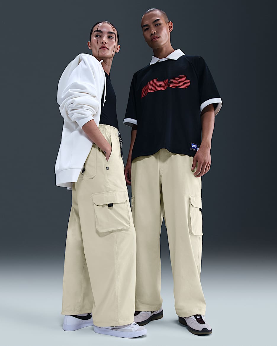 Nike SB Kearny 速干工装滑板长裤 - 浅卡其/白色