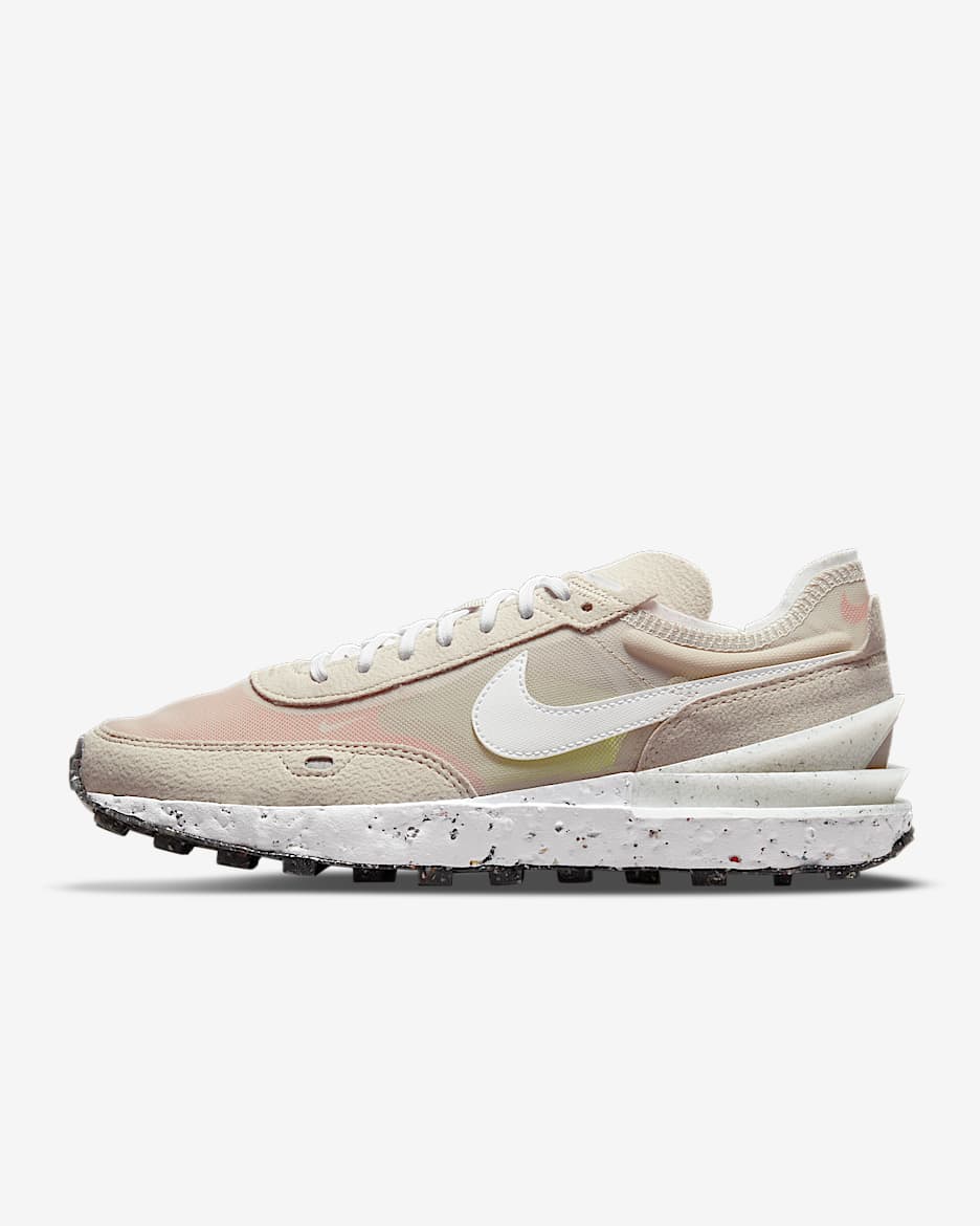 Nike Waffle One Crater SE NN 女子运动鞋 - 奶白 II/橙色/黑/白色