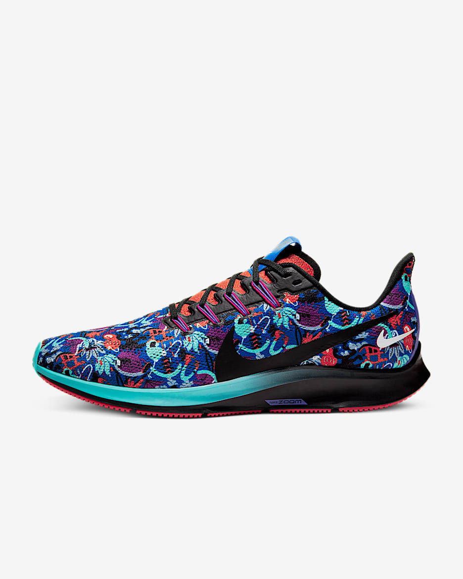 Nike Air Zoom Pegasus 36 AS 男/女跑步鞋 - 队橙/浅绿/激光蓝/黑