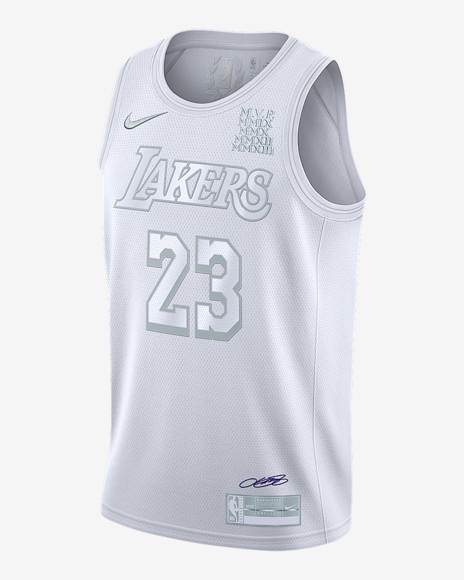 洛杉矶湖人队 (LeBron James) MVP Nike NBA Jersey 男子球衣 - 白色