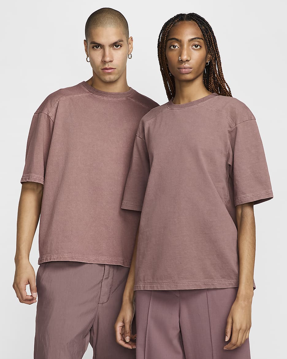 Nike Every Stitch Considered 男/女染色短袖T恤 - 烟灰紫红