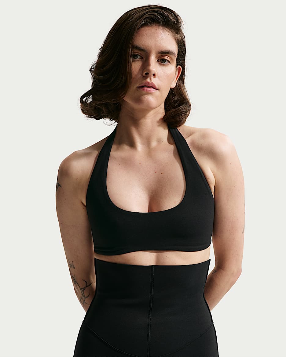 Nike x Jacquemus 女子挂脖式运动内衣 - 黑