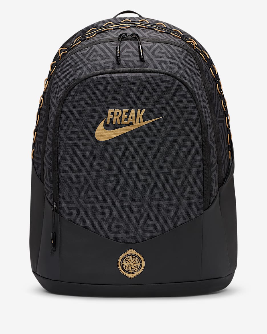 Giannis 双肩包 - 黑/黑/金属色