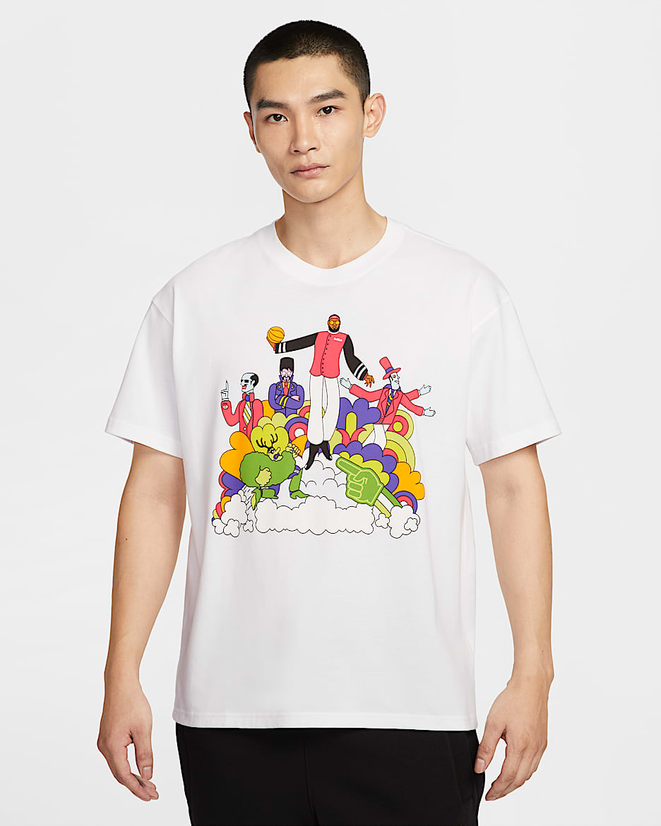 LeBron "Heat Wave" 詹姆斯“热火风暴”男子篮球T恤 - 白色