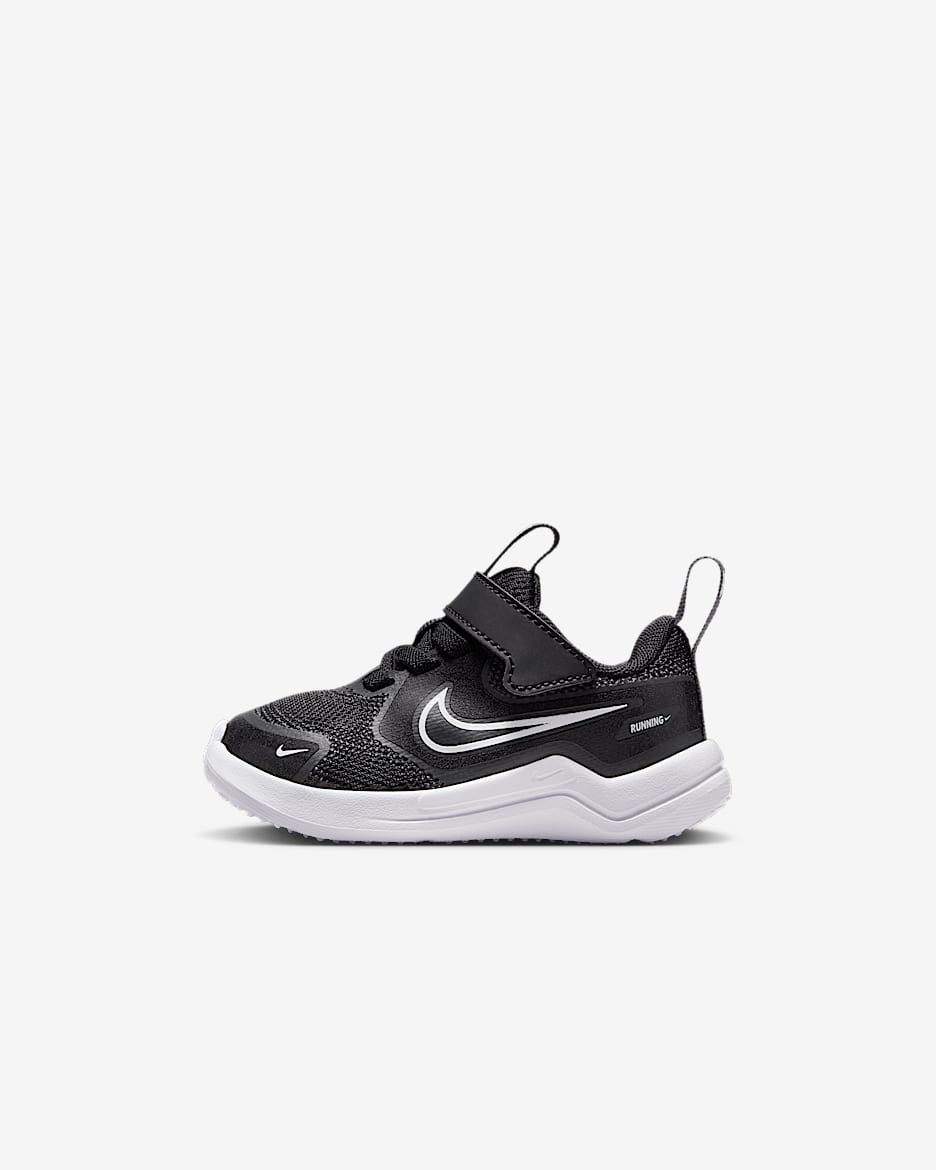Nike Cosmic Runner 耐克宇宙一号婴童易穿脱运动鞋 - 黑/煤黑/白色
