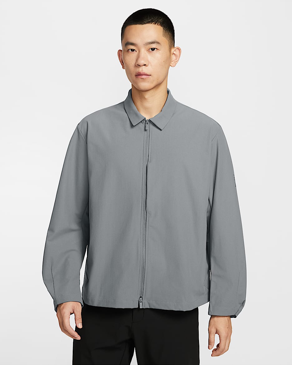 Nike 24.7 PerfectStretch Dri-FIT 男子防晒速干夹克 - 烟灰/纳米灰