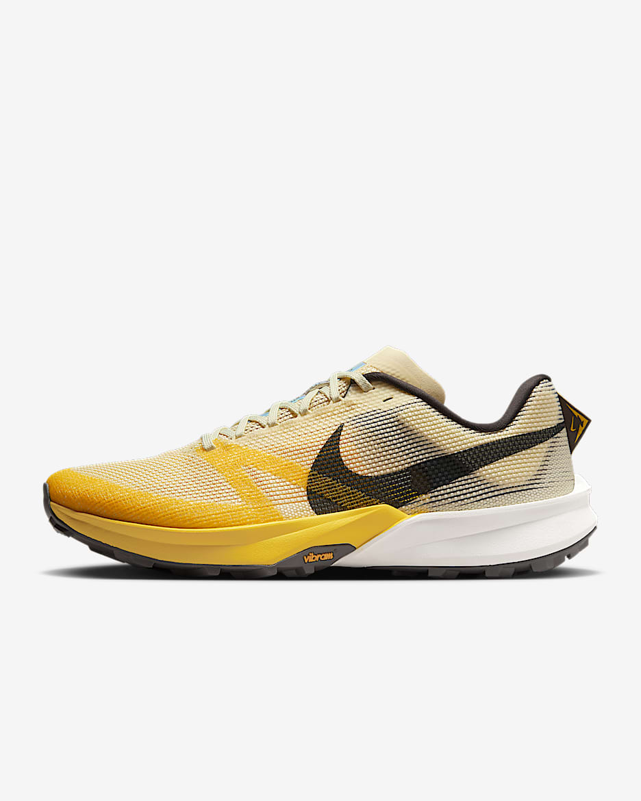 Nike Kiger 10 男子越野跑步鞋 - 石膏色/发光黄/土星金/中灰