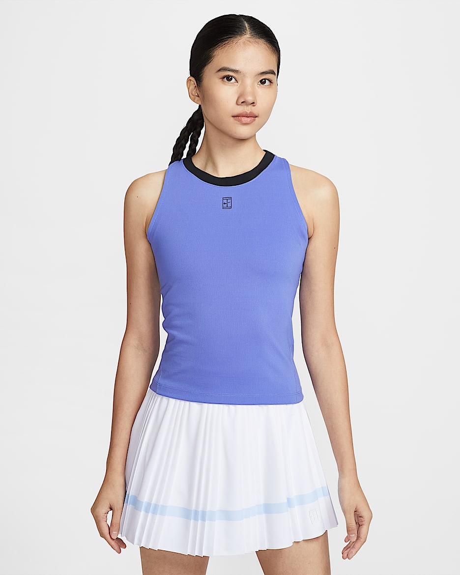 NikeCourt Advantage Dri-FIT 女子速干网球背心 - 宝石蓝/宝石蓝