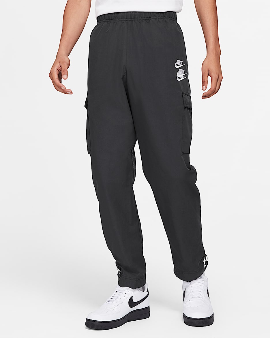 Nike Sportswear 男子梭织工装长裤 - 黑