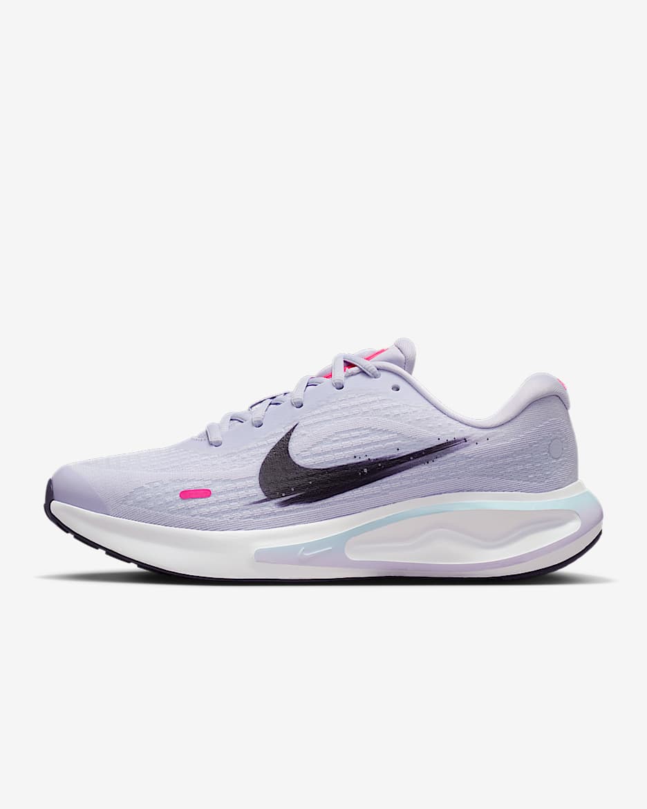 Nike Journey Run 女子公路跑步鞋 - 白色/白色/冰川蓝/乌紫