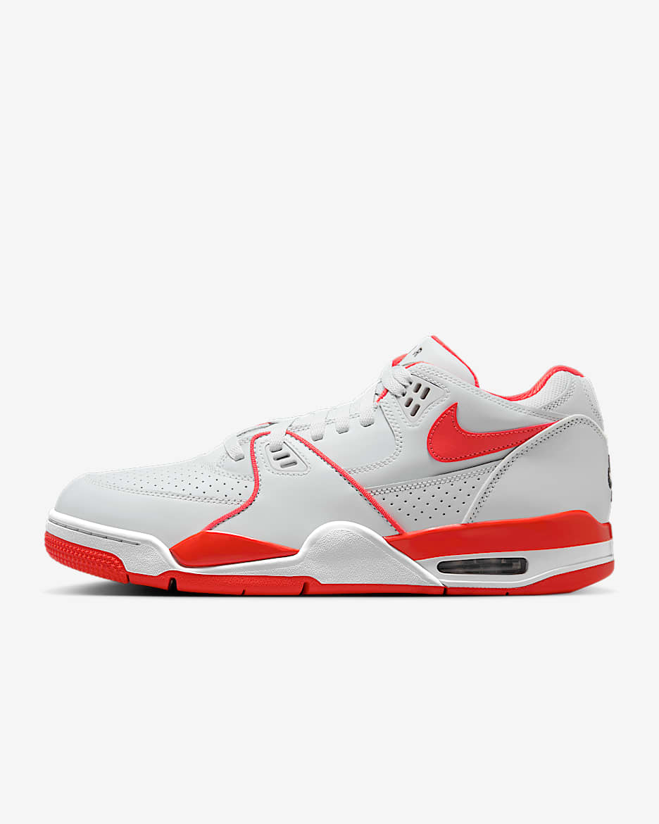 Nike Air Flight '89 Low 男子运动鞋 - 白金色/白色/煤黑/热情红