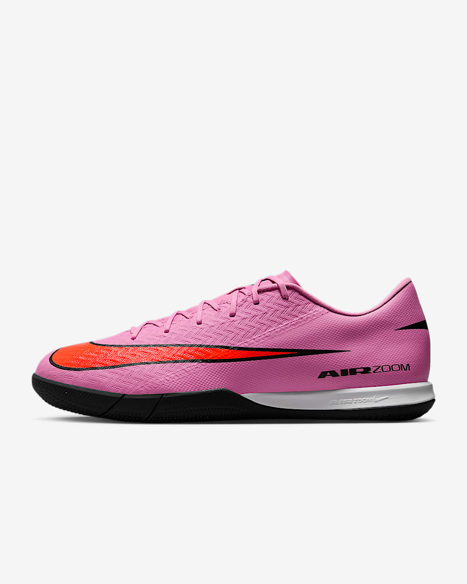 Nike Mercurial Vapor 16 Academy 耐克刺客系列室内/球场低帮足球鞋 - 神秘火烈鸟红/鲜橙红/黑