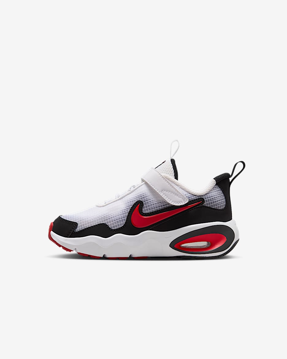 Nike Air Max Nova 幼童运动鞋 - 白色/黑/大学红