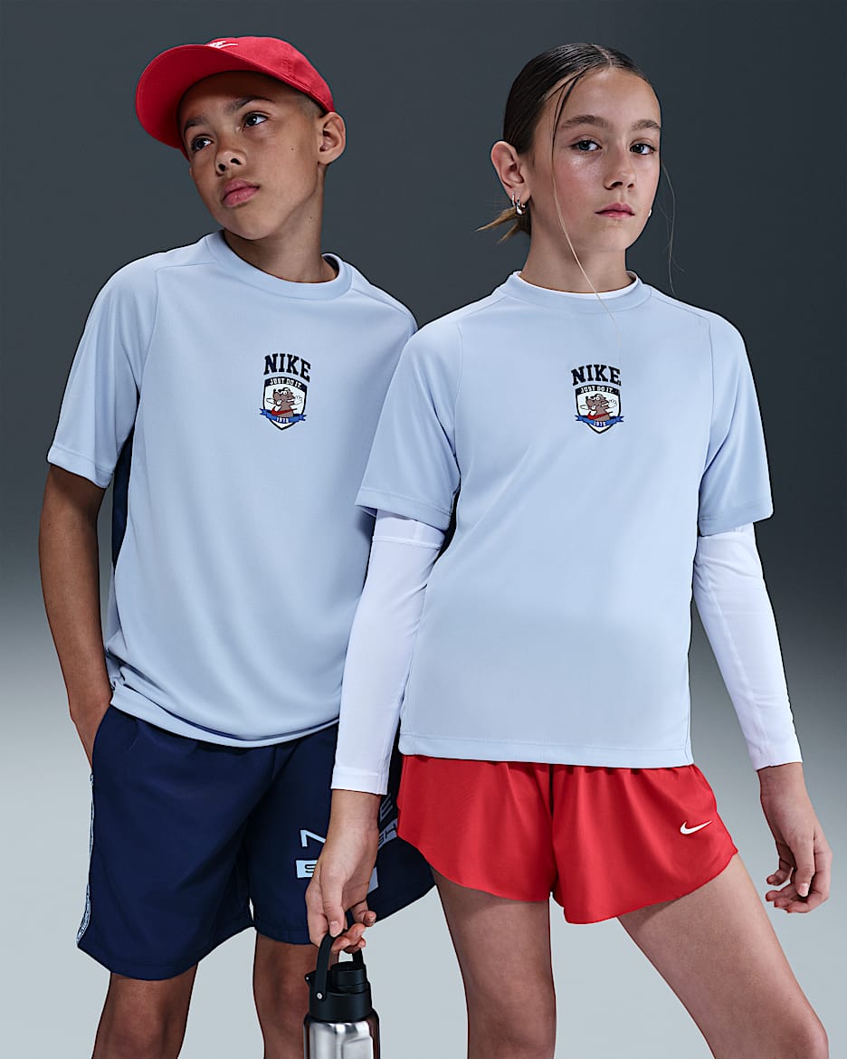 Nike Multi Dri-FIT 大童速干短袖训练上衣 - 幻影