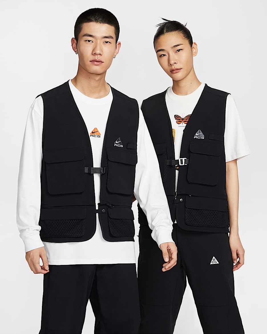 Nike ACG "Black Iguana" 可拆卸男子马甲 - 黑/黑/煤黑