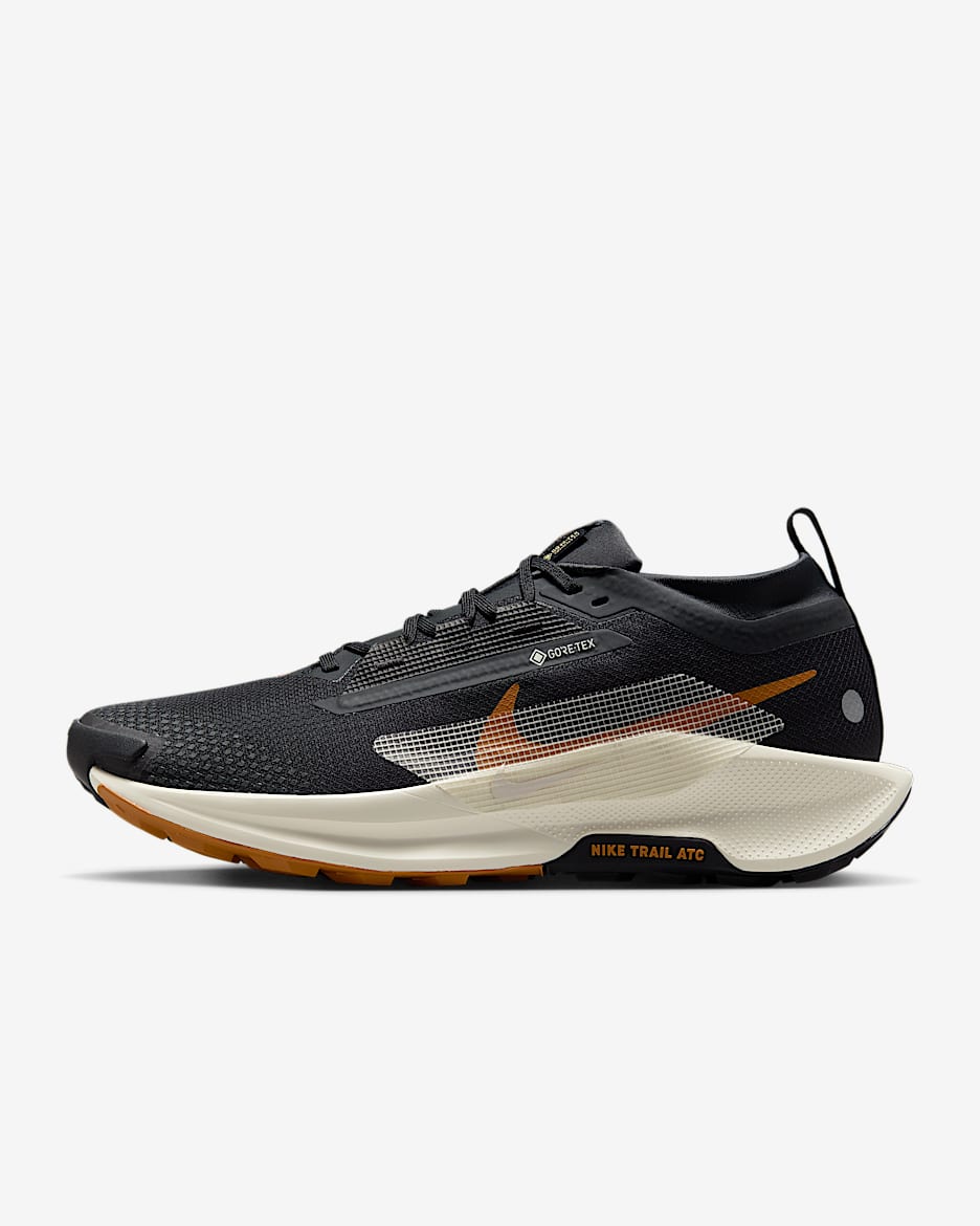 Nike Pegasus Trail 5 GORE-TEX 耐克飞马男子防水越野跑步鞋 - 灰黑/黑/君王/淡象牙白