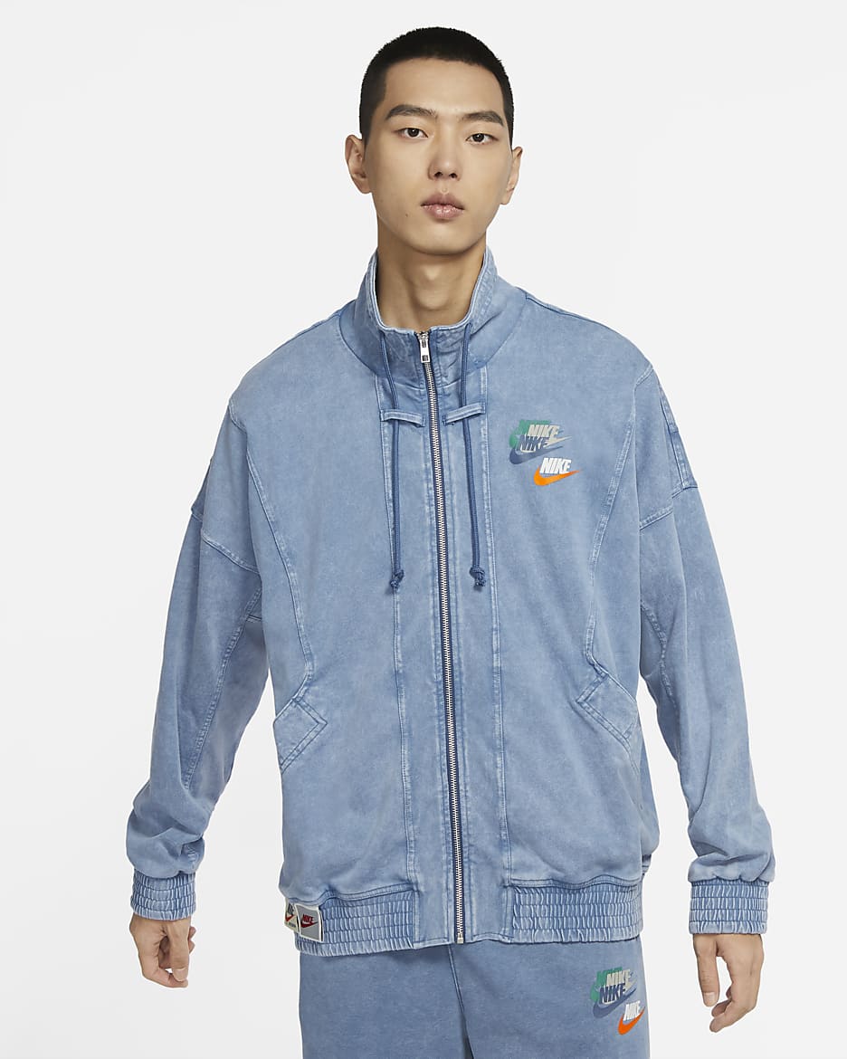 Nike Sportswear 男子针织夹克 - 石蓝