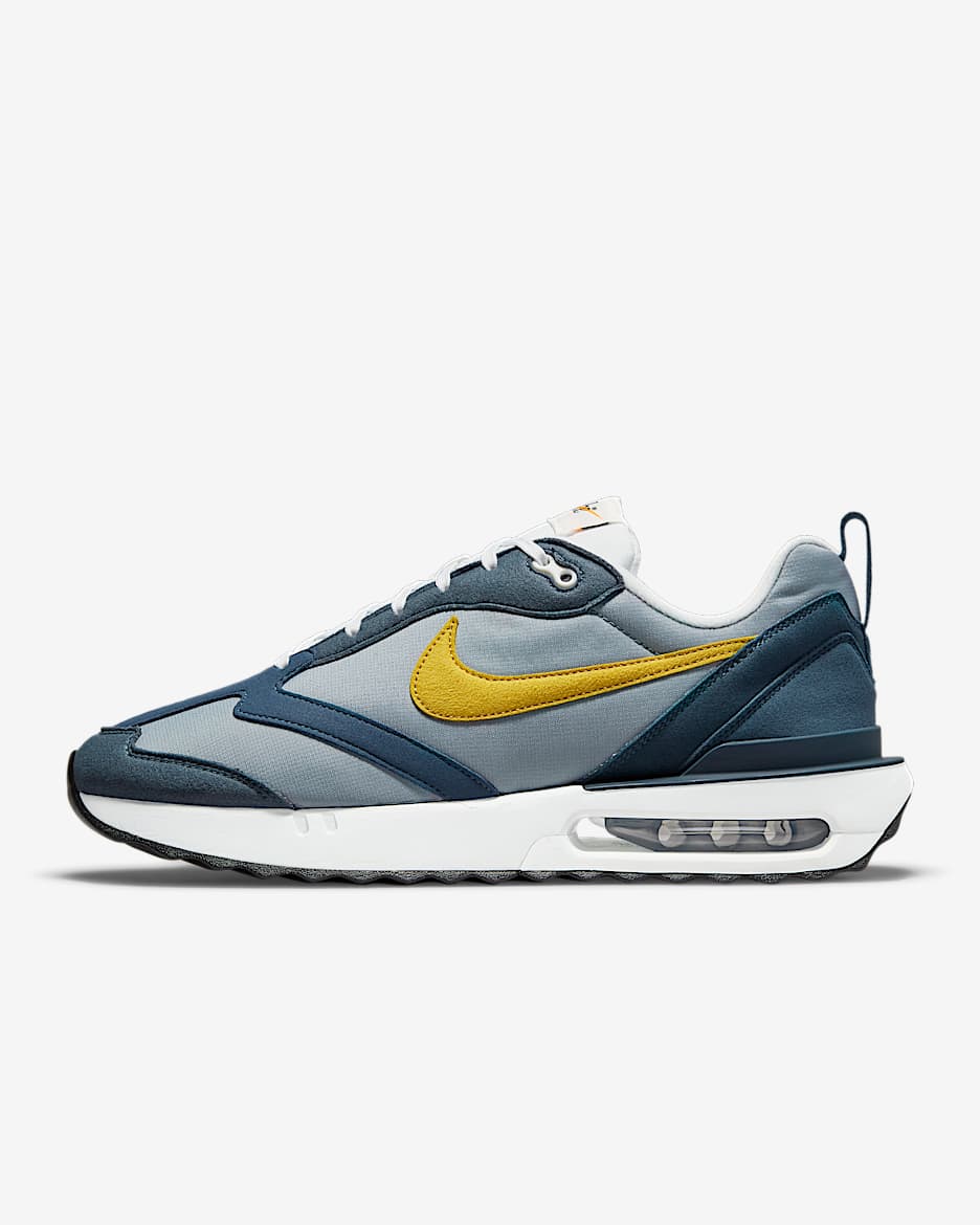 Nike Air Max Dawn 男子运动鞋 - 微粒灰/军械深海蓝/浅骨色/暗柠檬绿