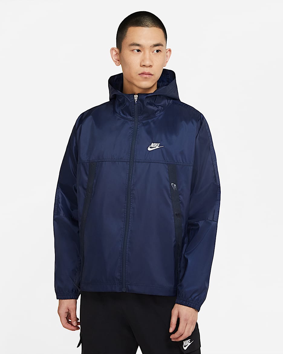 Nike Sportswear Revival Lightweight 男子梭织夹克 - 黑曜石色/帆白