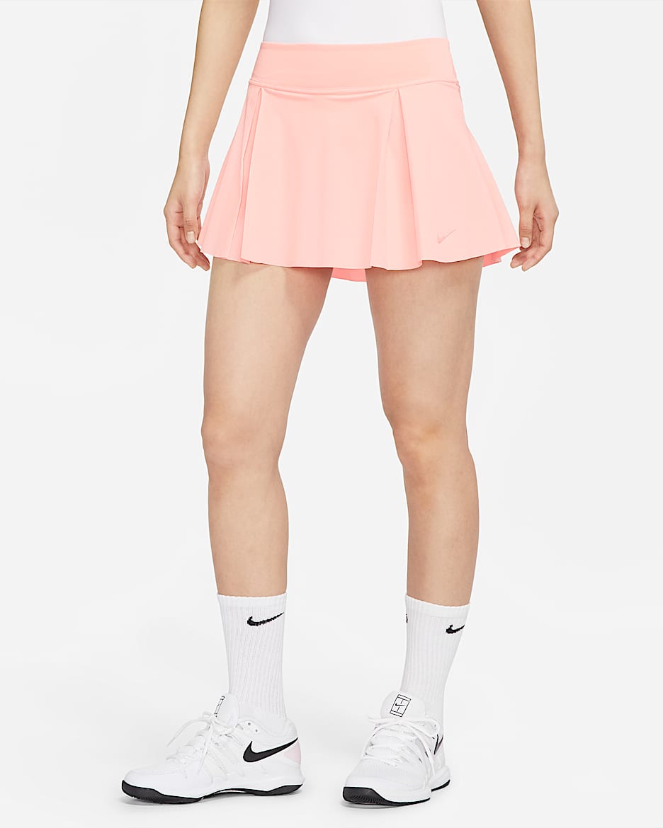Nike Club Skirt 女子网球短裙 - 漂白珊瑚红/漂白珊瑚红
