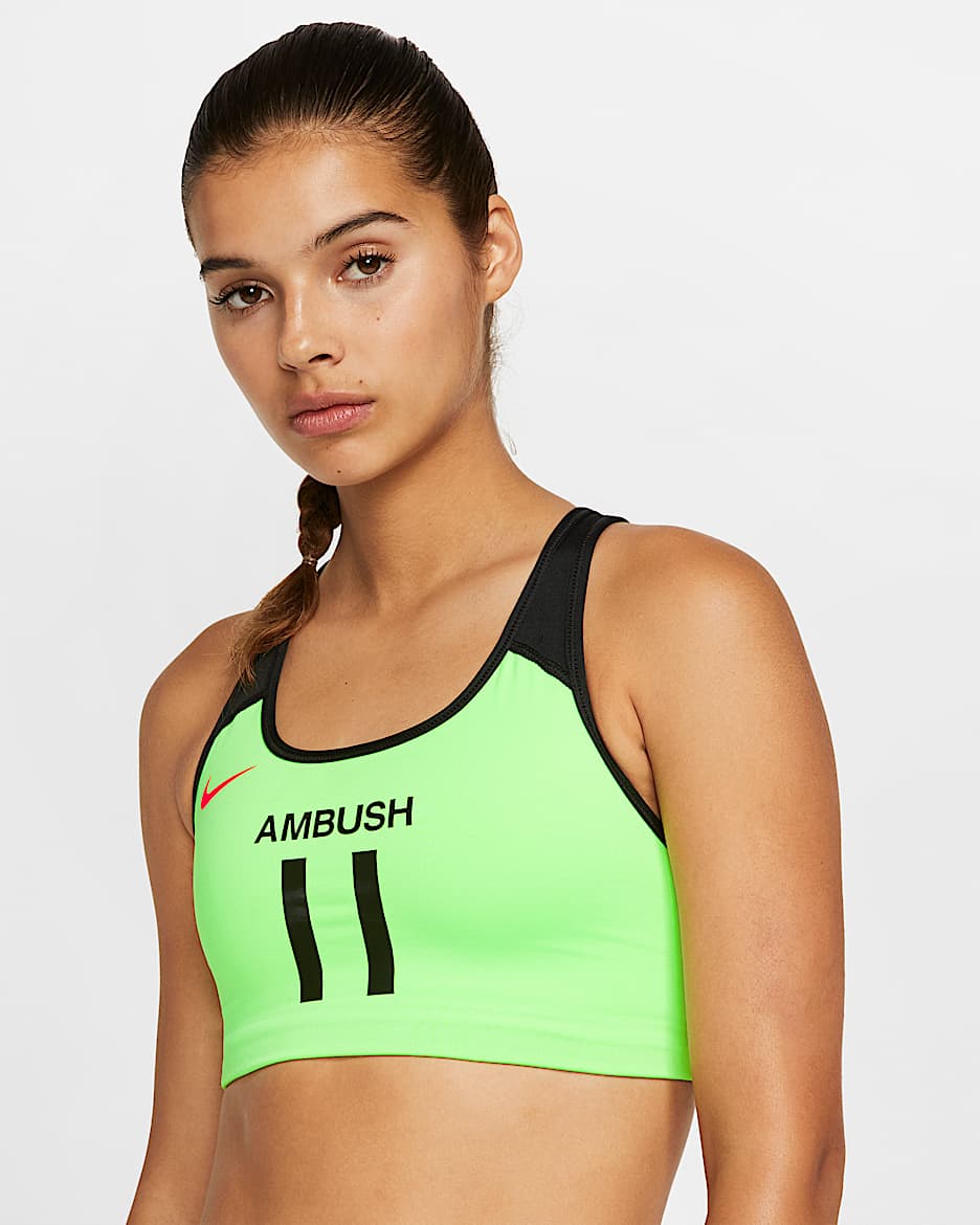 Nike x AMBUSH 女子运动内衣 - 爆炸绿黄/黑