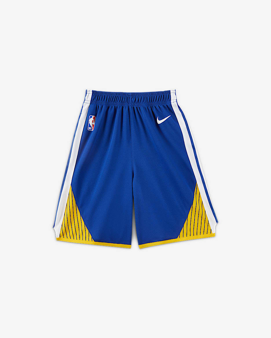 金州勇士队 Icon Edition Nike NBA 幼童短裤 - 灯草蓝