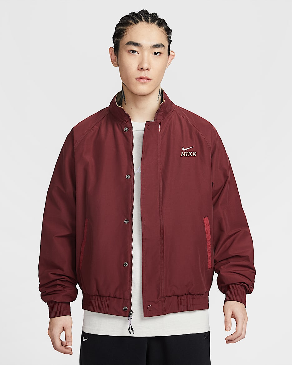 Nike Club 马年限定脱缰系列新年款男子摇粒绒里料夹克 - 暗队红