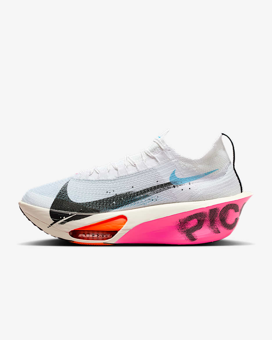 Nike Alphafly 3 男子公路竞速跑步鞋 - 白色/珍珠灰/橙红/黑