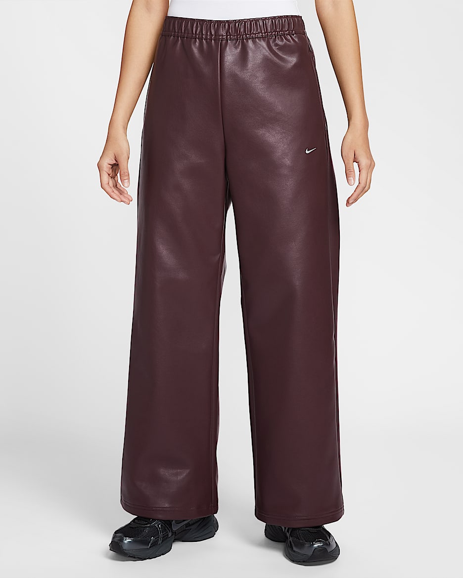 Nike Sportswear 女子中腰长裤 - 鲜亮勃艮第酒红