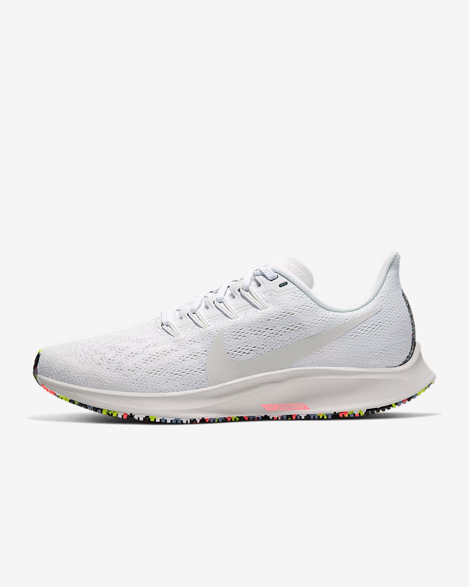 Nike Air Zoom Pegasus 36 AW 女子跑步鞋 - 白色/火山红/山峰白